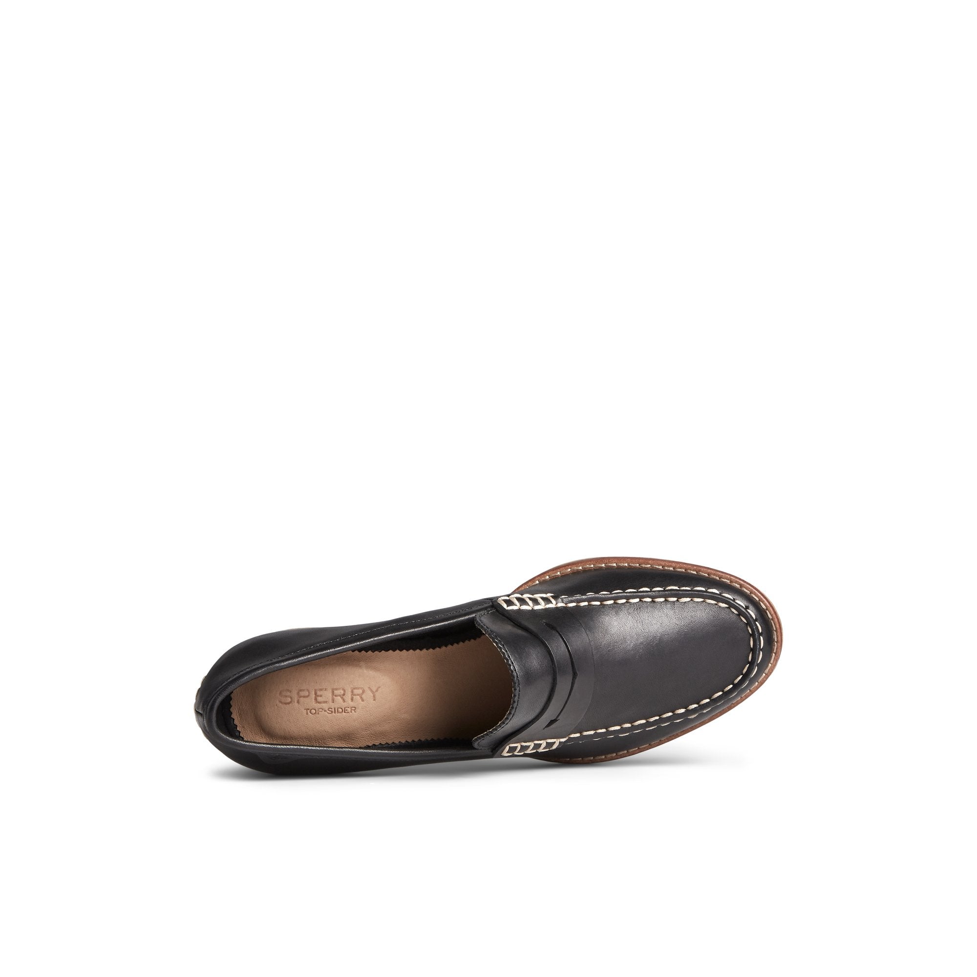 Seaport Penny Heel Leather Loafer - Image 5