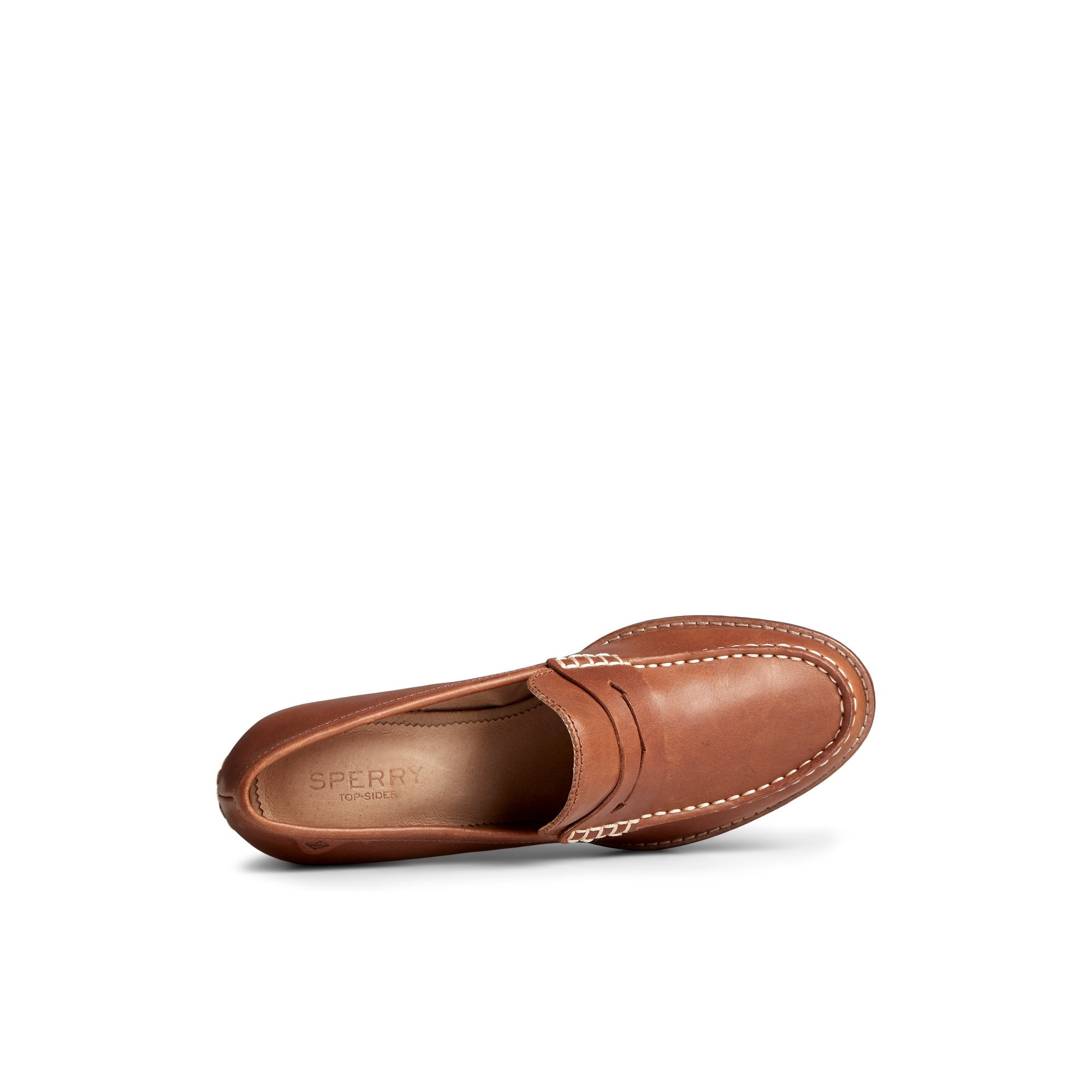 Seaport Penny Heel Leather Loafer - Image 5